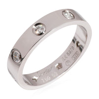 Cartier Love Diamond Wedding Band in 18k White Gold 0.19 CTW