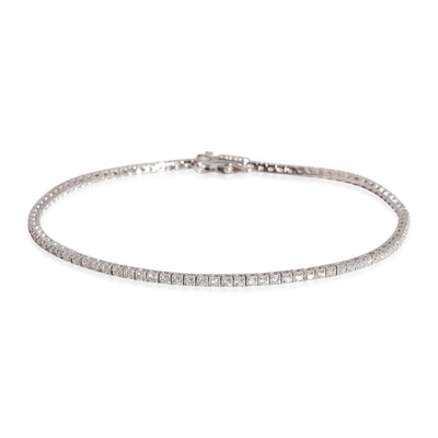 Diamond Micro Tennis Bracelet in 18K White Gold 1 CTW