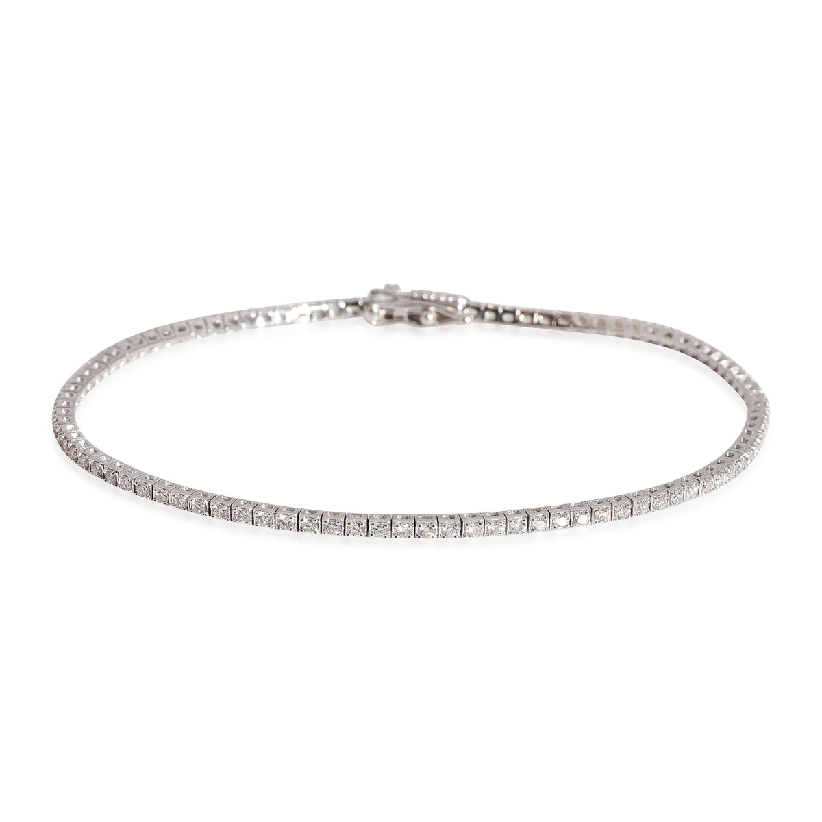 Tiffany and Co. Diamond White Gold Riviere Bracelet