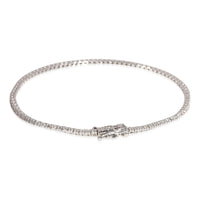 Diamond Micro Tennis Bracelet in 18K White Gold 1 CTW