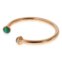 Piaget Possession Malachite Diamond Bangle in 18K Rose Gold 0.38 CTW