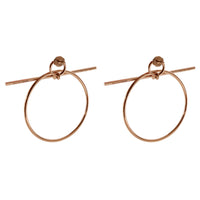 Hermes Medium Loop Earrings in 18k Yellow Gold