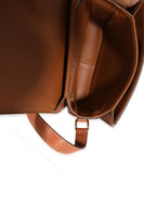 Celine Brown Triomphe Canvas & Calfskin Teen Triomphe Bag