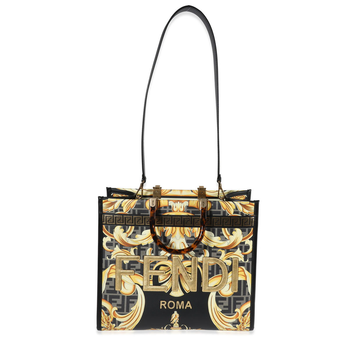 Fendi x Versace Gold Baroque & FF Motif Fendace Sunshine Tote, myGemma, QA
