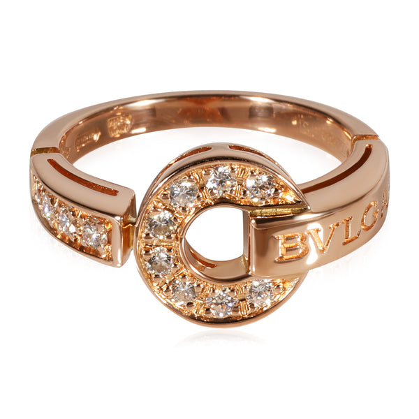 Bvlgari Bvlgari Diamond Ring in 18k Rose Gold CTW myGemma