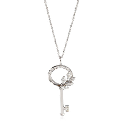 Tiffany & Co. Victoria Diamond Vine Circle Key in Platinum 0.44 Ctw