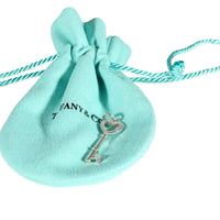 Tiffany & Co. Mini Heart Key Pendant in 925 Sterling Silver