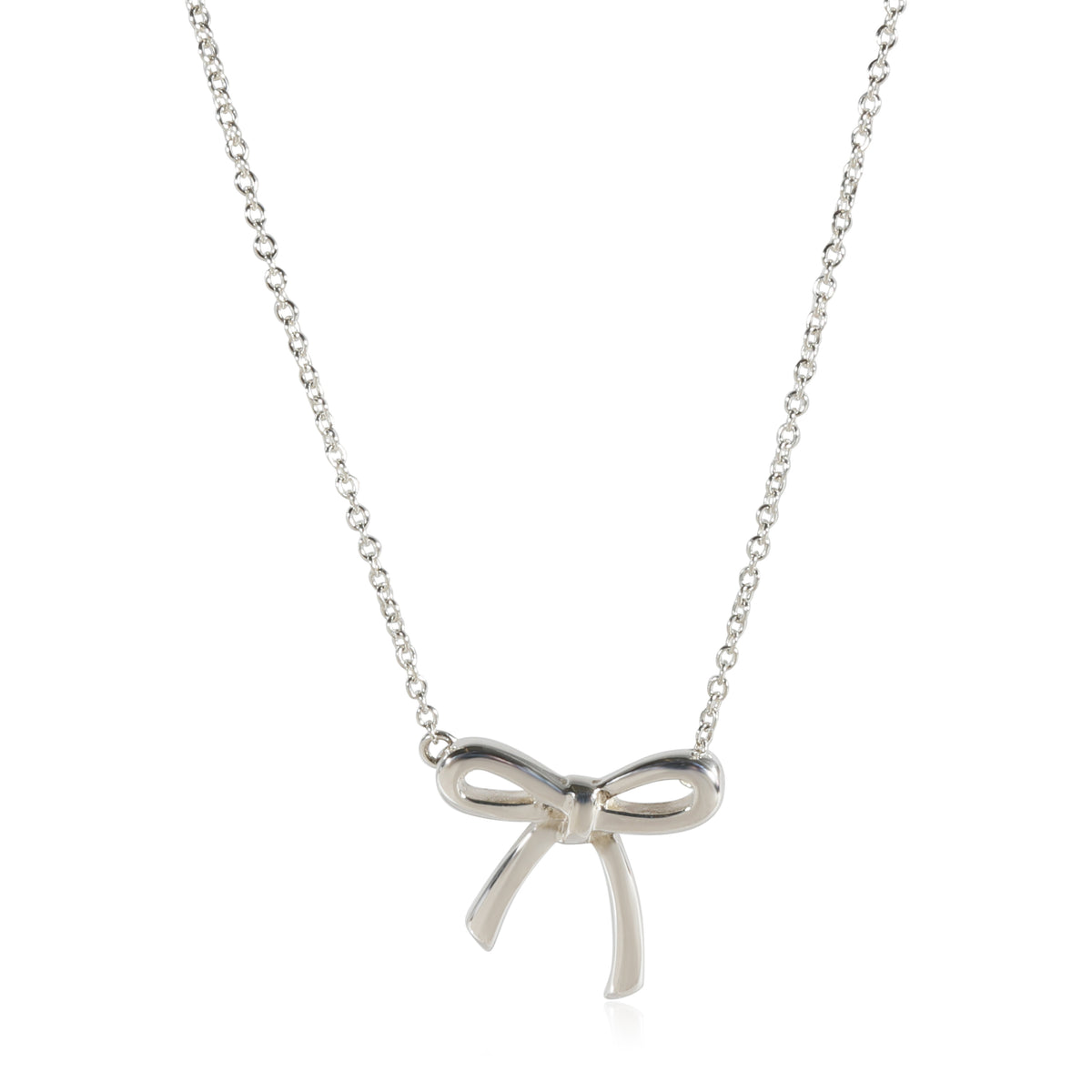 Tiffany & Co. Bow Pendant in 925 Sterling Silver