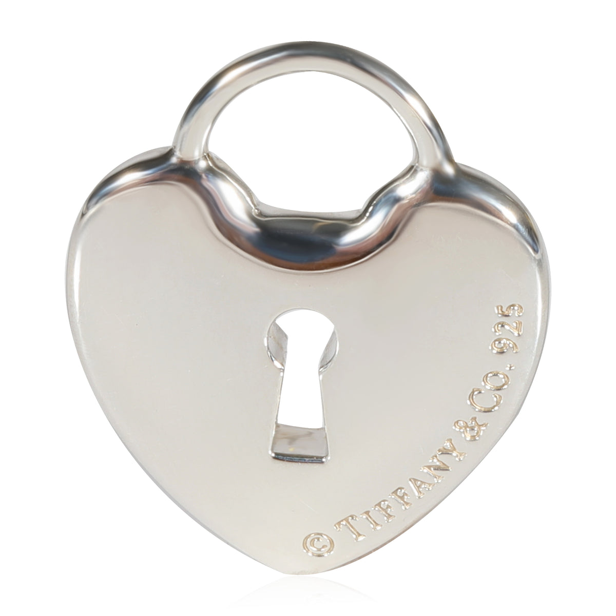 Sterling Silver Tiffany & Co. Heart Lock Pendant