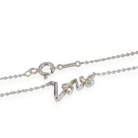 Tiffany & Co. Paloma Picasso Graffiti Love Necklace in 925 Sterling Silver