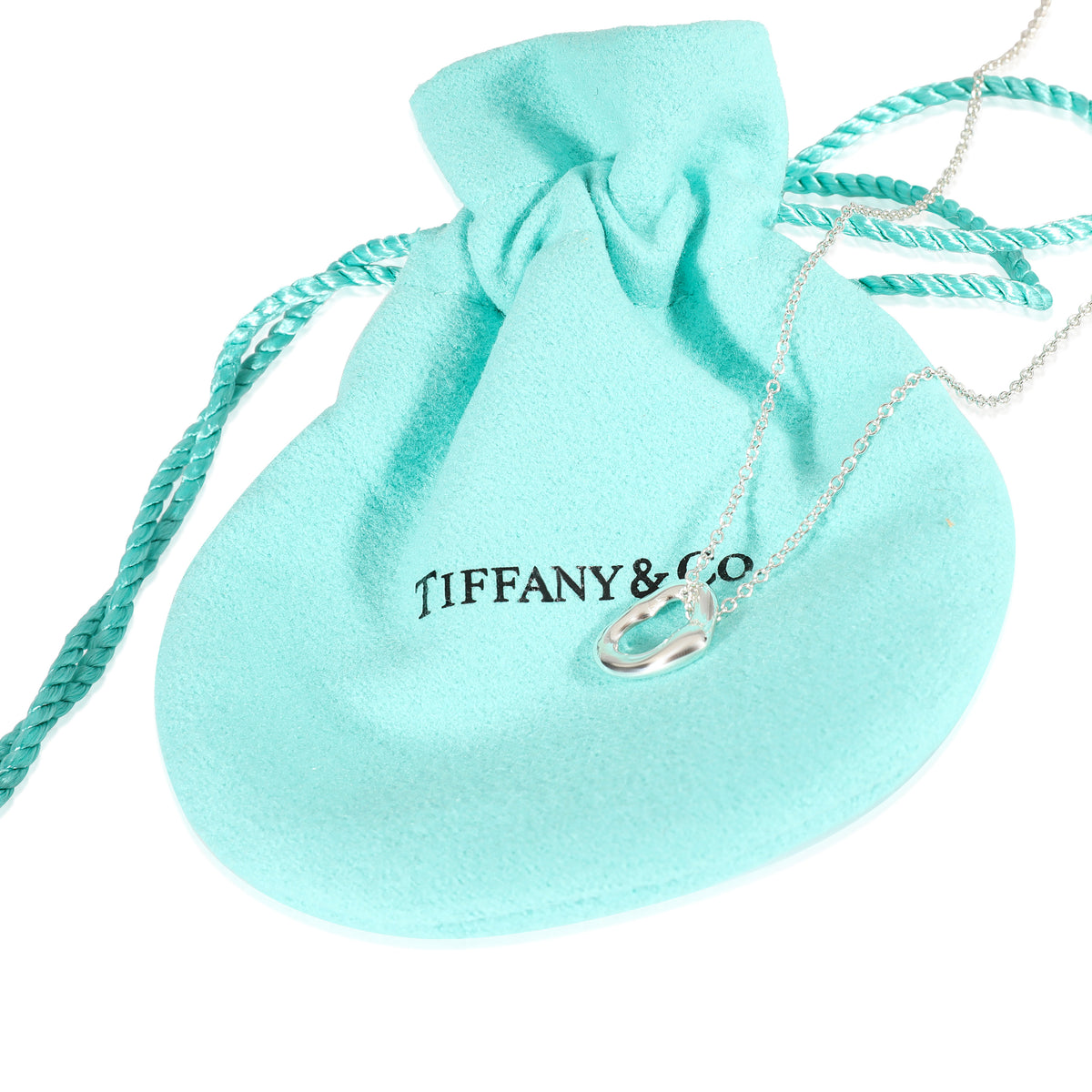Tiffany & Co. Elsa Peretti Open Heart Pendant in 925 Sterling Silver