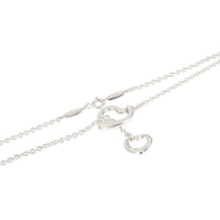 Tiffany & Co. Elsa Peretti Open Heart Lariat Necklace in 925 Sterling Silver