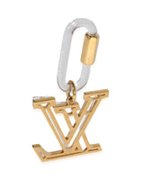 Louis Vuitton Clear Resin & Gold Metal LV Prism Bag Charm