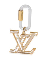 Louis Vuitton Clear Resin & Gold Metal LV Prism Bag Charm