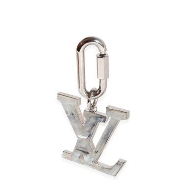 Louis Vuitton Marble Resin & Silver Metal LV Prism Bag Charm