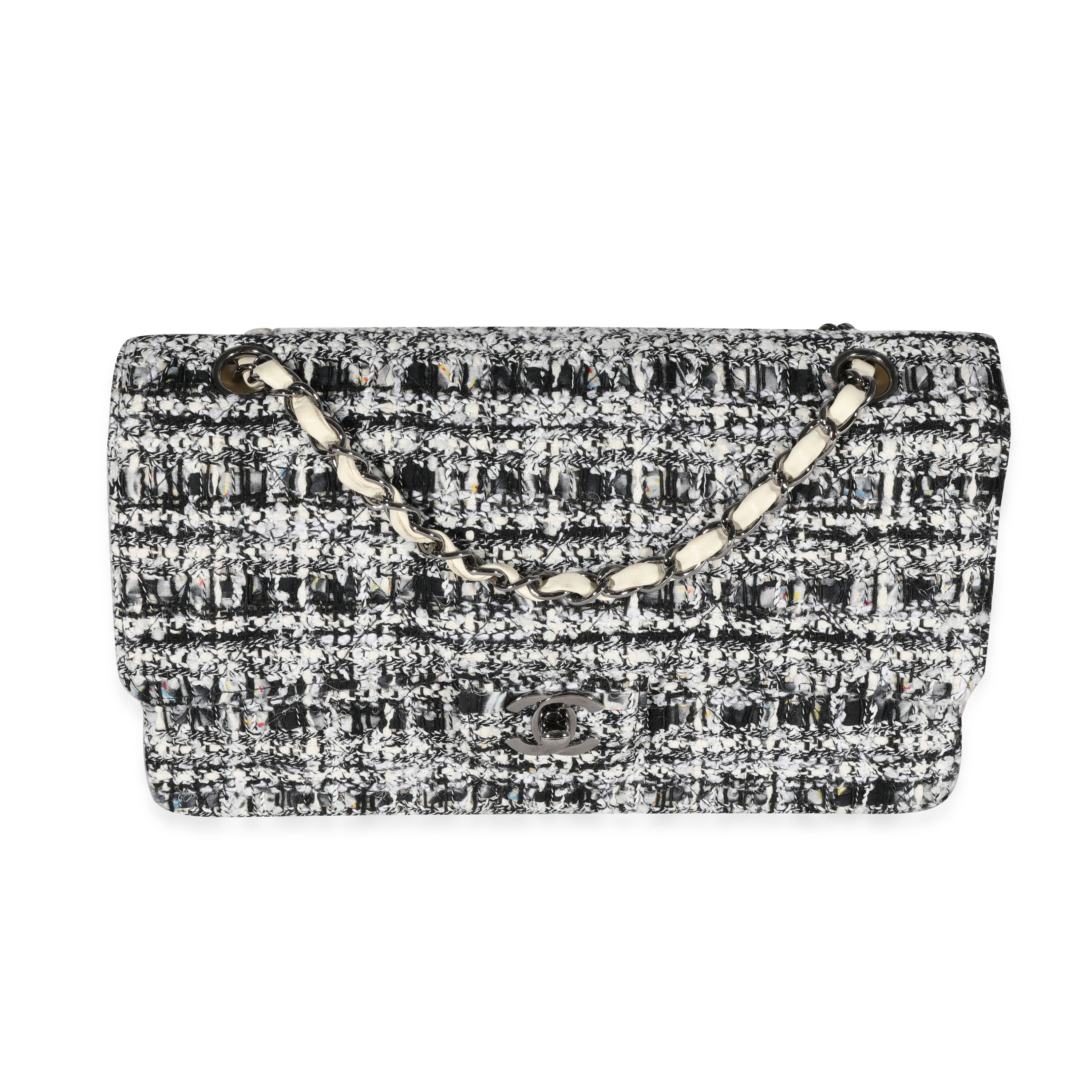 chanel white tweed