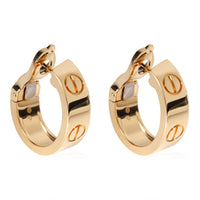 Cartier Love Earrings in 18k Yellow Gold