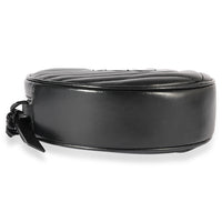 Saint Laurent So Black Matelassé Leather Vinyle Round Camera Bag