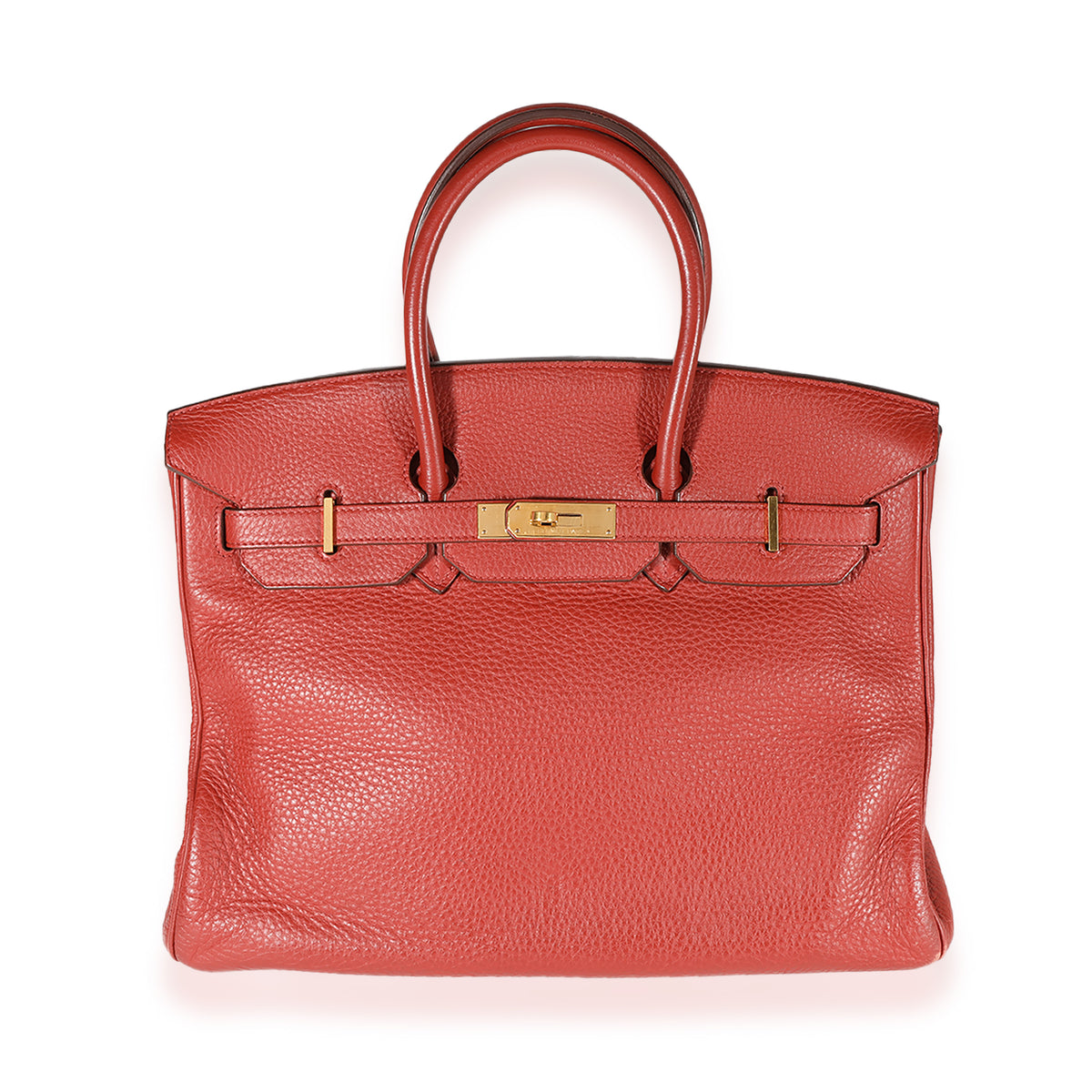 Hermès Brique Clémence Birkin 35 GHW