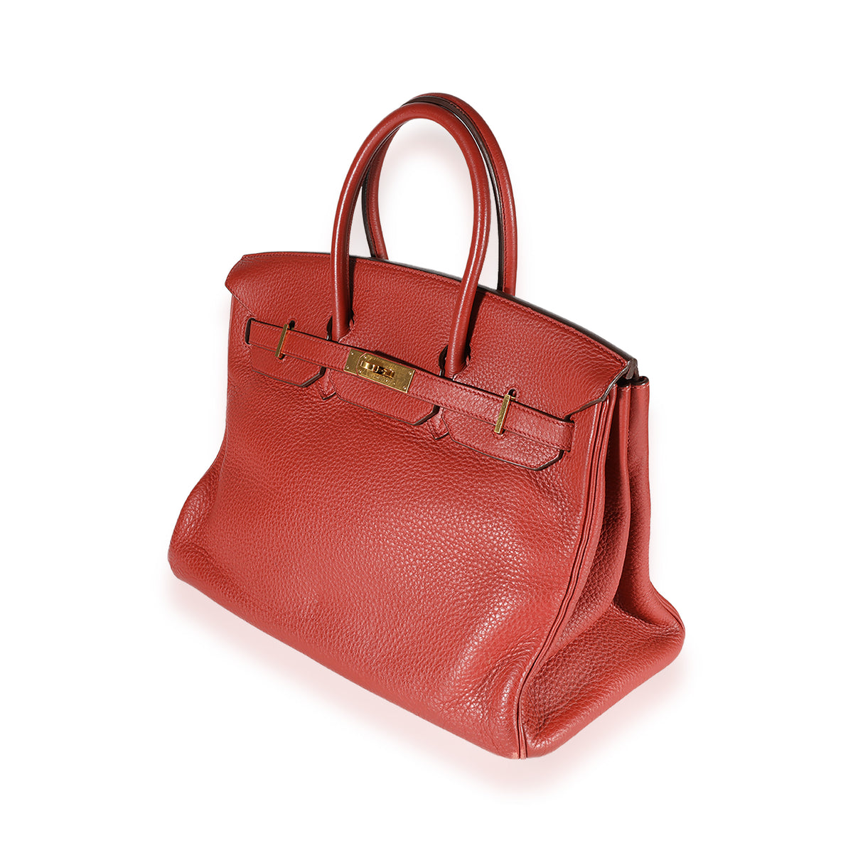 Hermès Brique Clémence Birkin 35 GHW