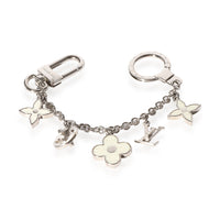 Louis Vuitton Silver & White Fleur DEpi Bag Charm