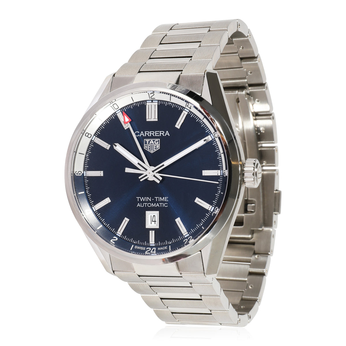 Tag Heuer Carrera Twin Time WBN201A.BA0640 Men's Watch in  Stainless Steel