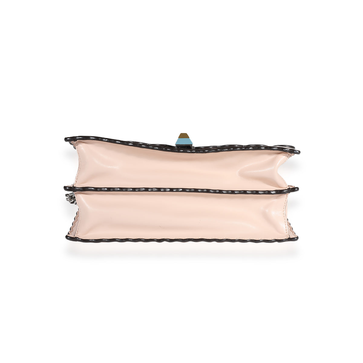 Fendi Pale Pink Scalloped Leather Medium Kan I Bag