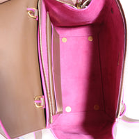 Celine Brown & Hot Pink Smooth Leather Mini Belt Bag