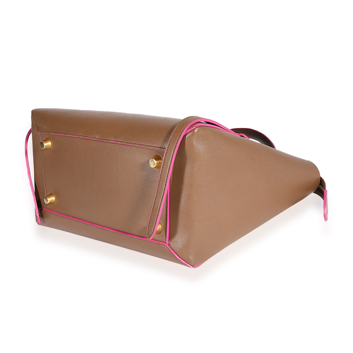 Celine Brown & Hot Pink Smooth Leather Mini Belt Bag