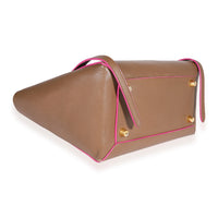 Celine Brown & Hot Pink Smooth Leather Mini Belt Bag