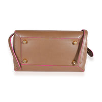 Celine Brown & Hot Pink Smooth Leather Mini Belt Bag