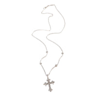 Penny Preville Diamond Cross Pendant in 18k White Gold 0.8 CTW