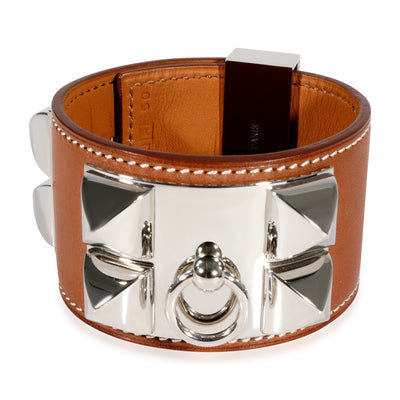 Hermès Collier De Chien Palladium Plated Bracelet