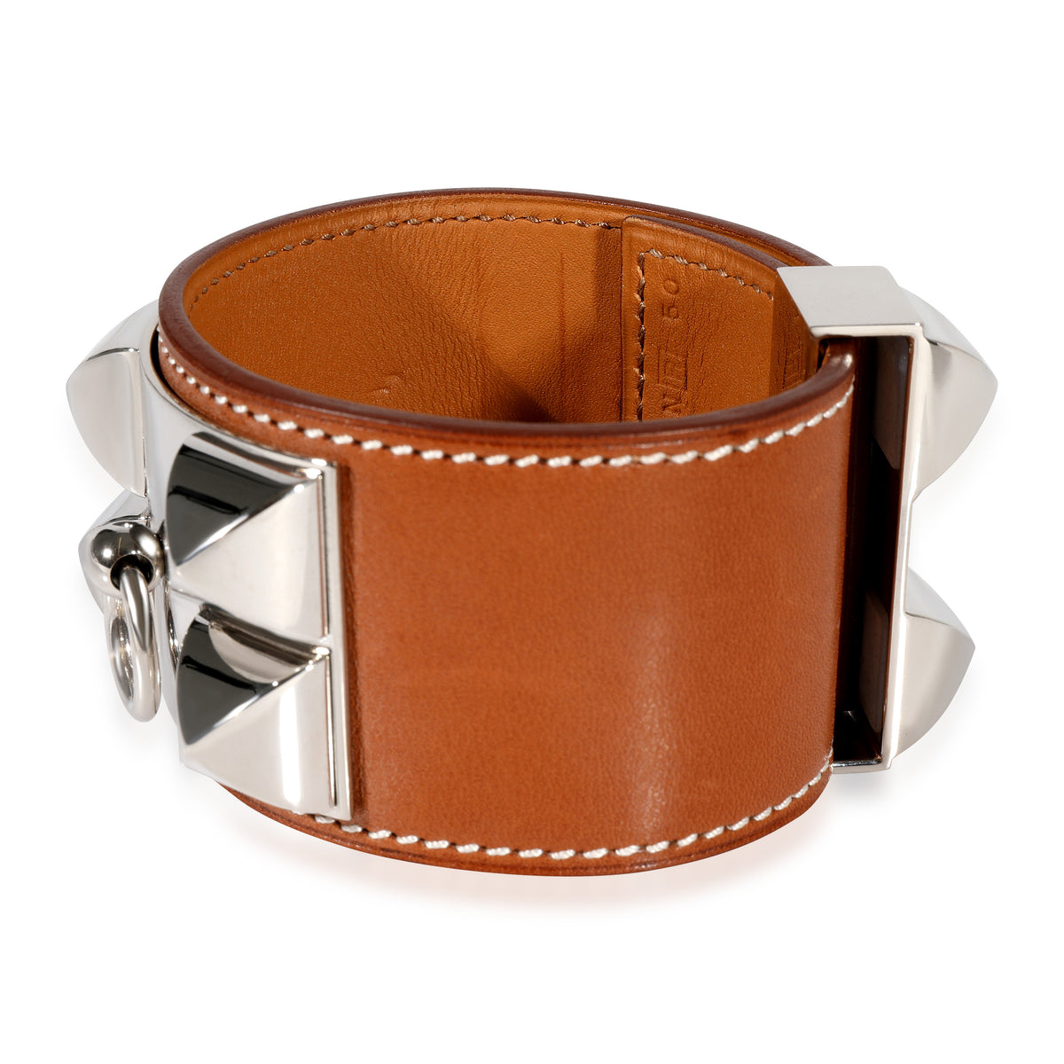 Hermès Collier De Chien Palladium Plated Bracelet