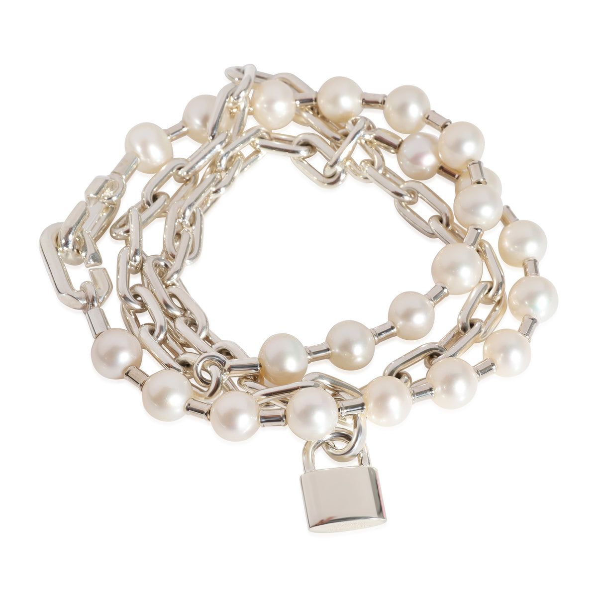 Tiffany silver pearl on sale bracelet