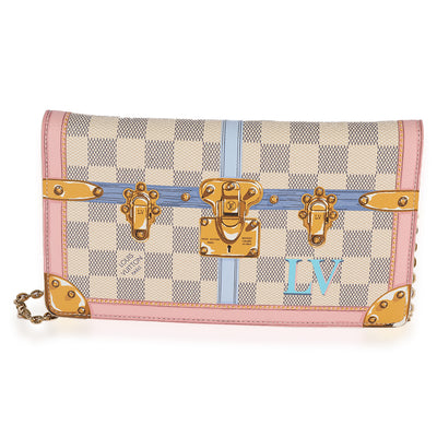 Louis Vuitton Damier Azur Summer Trunks Chain Pochette