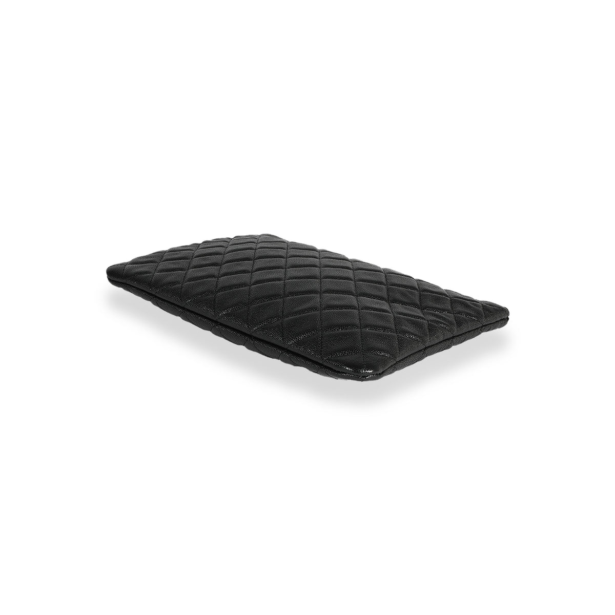 Chanel Black Quilted Caviar O Case