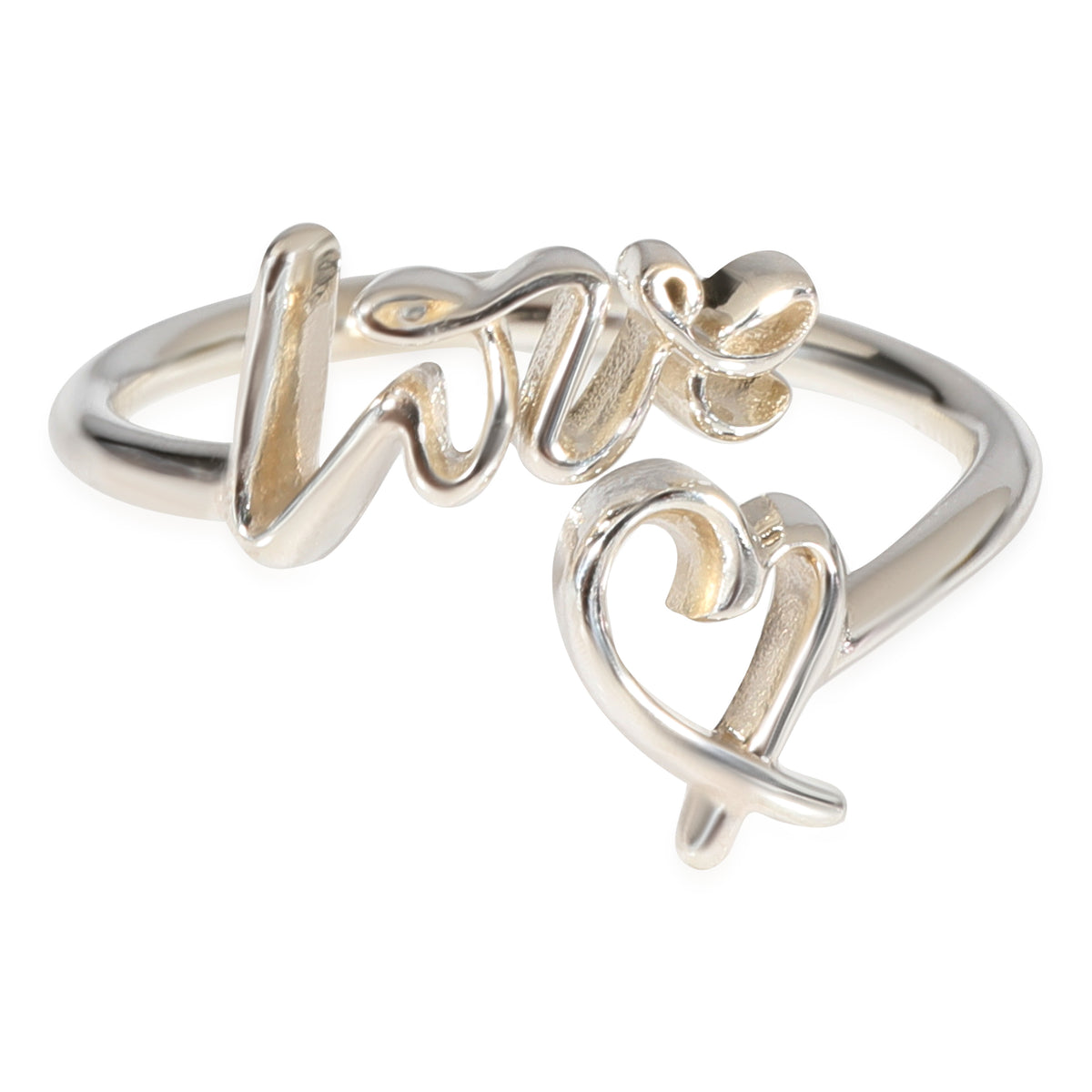 Tiffany & Co. Paloma Picasso Loving Heart Ring in 925 Sterling Silver