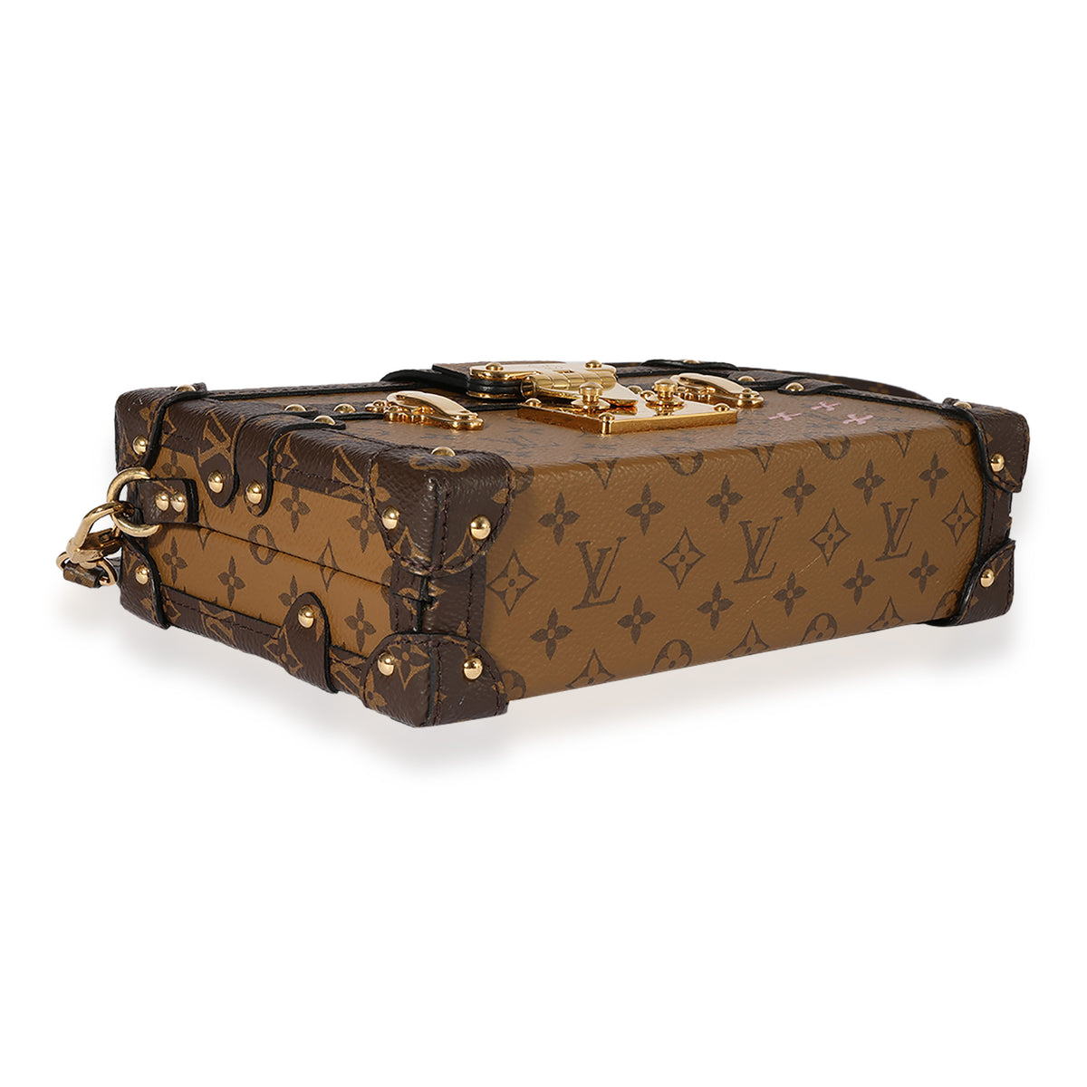 Louis Vuitton Mother-of-Pearl Petite Malle Cross-Body Bag