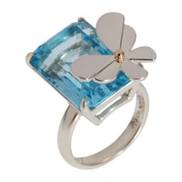 Tiffany & Co. Return To Tiffany Love Bug Butterfly Blue Topaz Ring