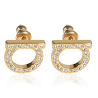 Salvatore Ferragamo Gancini Crystal Earrings