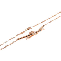 Tiffany & Co. Knot Pendant With Diamonds in 18K Rose Gold 0.25 Ctw