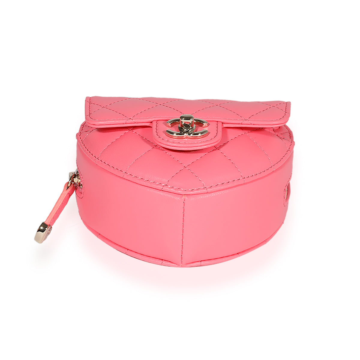 Chanel Pink Quilted Lambskin Heart Belt Bag, myGemma