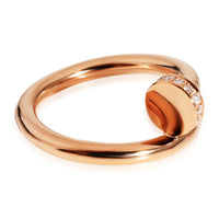 Cartier Juste Un Clou Ring with Diamonds in 18k Rose Gold 0.13 CTW