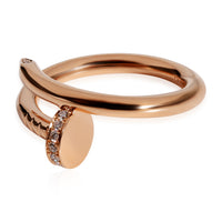 Cartier Juste Un Clou Ring with Diamonds in 18k Rose Gold 0.13 CTW