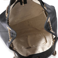 Gucci Black Pebbled Leather Medium Soho Chain Shoulder Bag