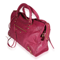 Balenciaga Rose Dahlia Lambskin Classic City Bag