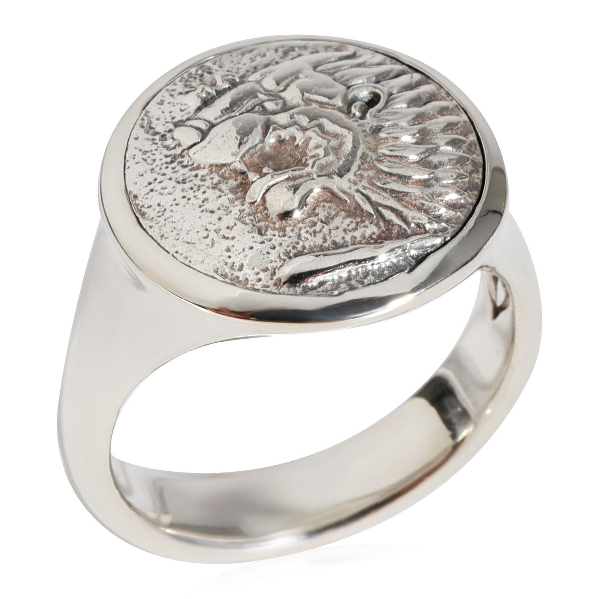 David Yurman Petrvs Lion Signet Collection Ring in 925 Sterling Silver