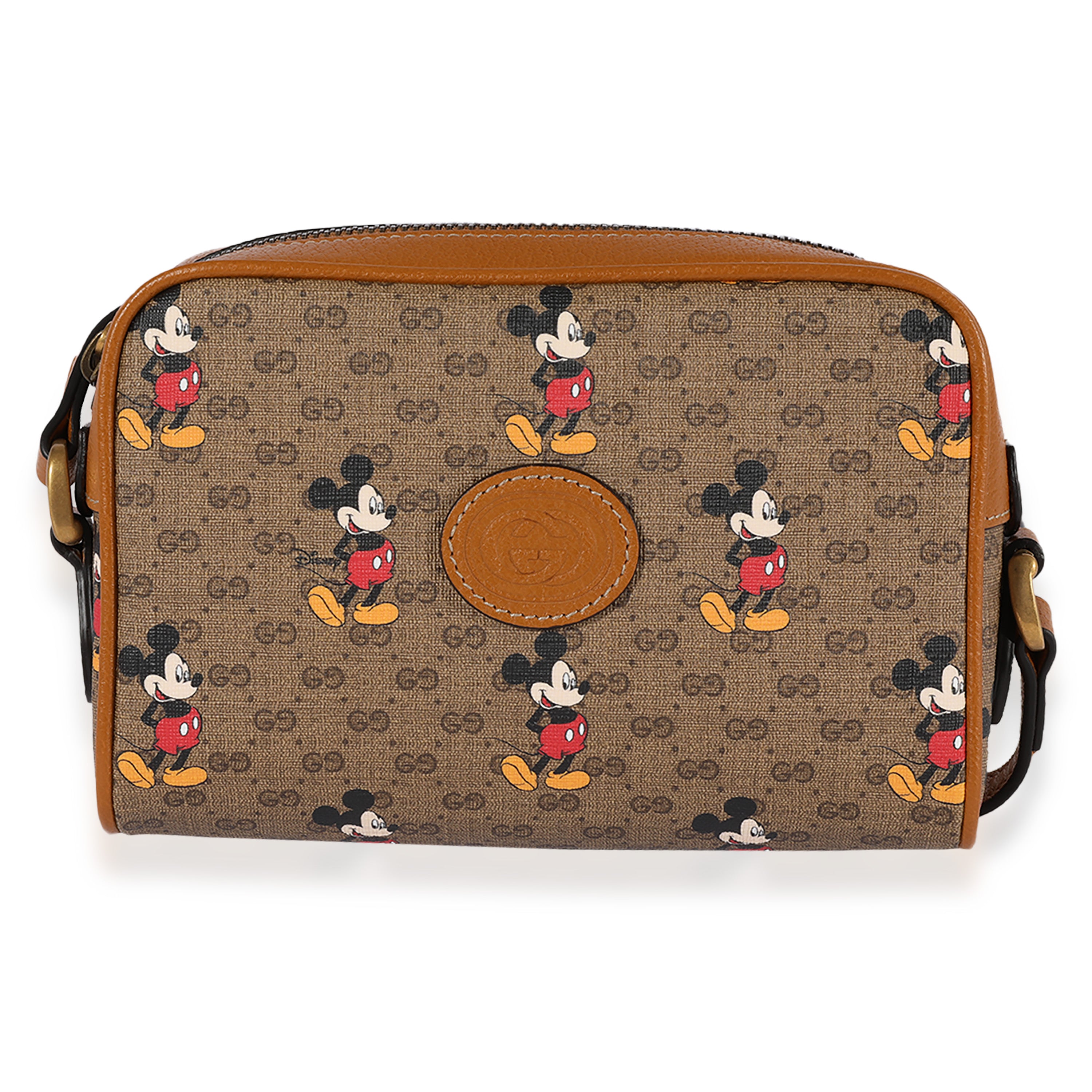 Gucci x Disney Vintage GG Supreme Mickey Mouse Shoulder Bag myGemma Item 122841