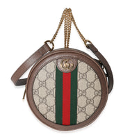 Gucci GG Supreme & Web Mini Ophidia Round Backpack